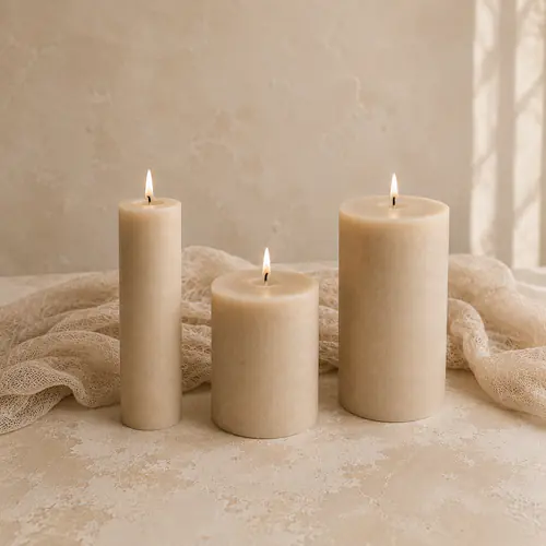 Set de velones para ambientacion