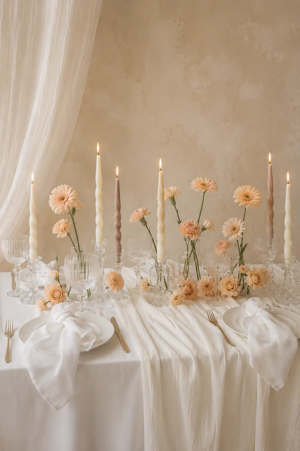 Objetos decorativos cálidos para eventos premium